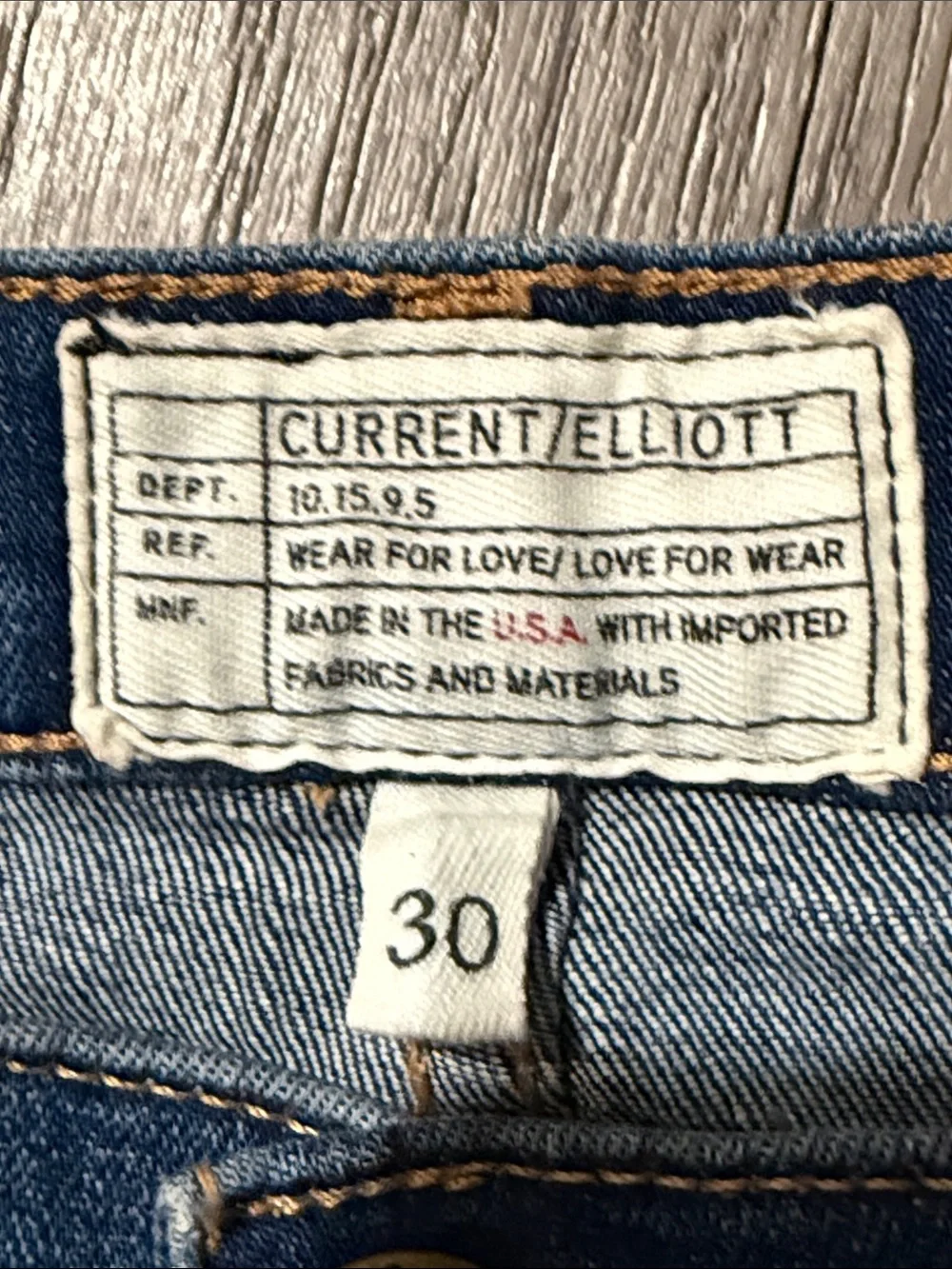 Current/Elliot The High Waist Stiletto Jeans Size 30